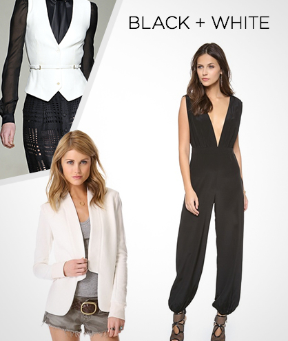 Fall 2013 Color Combinations: Black + White