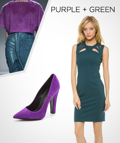 Fall 2013 Color Combinations: Purple + Green