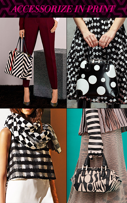 Pre Fall 2014 Runway Trends Graphic Print Accessories