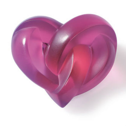For the Home: Radiant Orchid Heart Paperweight