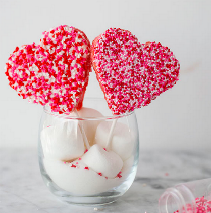 Valentine's Day Dessert: Heart Rice Krispie Treats