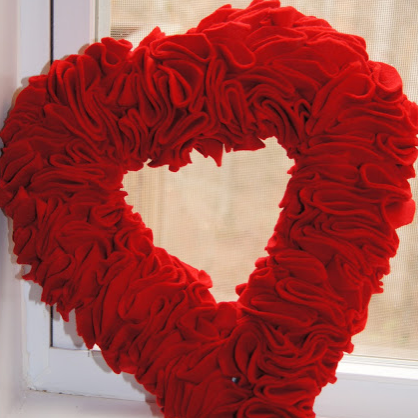 Valentine's Day DIY Heart Wreath