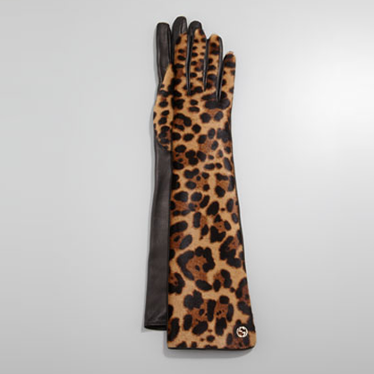 Gucci Leopard Gloves