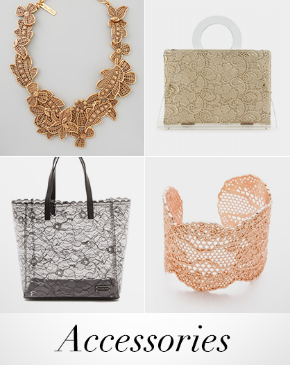 Lace Jewelry and Bags