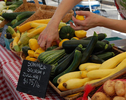 Shopping at the Farmer's Market