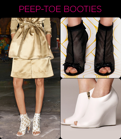 Resort 2014 Footwear Trends: Peep-Toe Booties