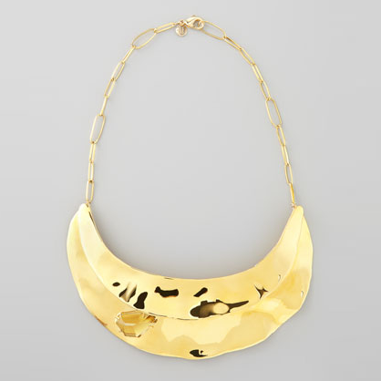 Gold Bib Necklace