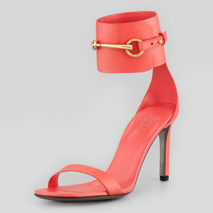 Gucci Coral Horsebit Sandals