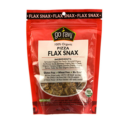 Best Vegan Snacks: Pizza Flax Snax