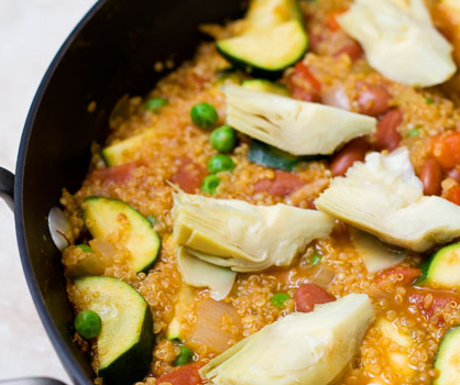 Quinoa and Vegetable Paella