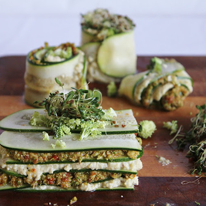 Raw Zucchini Lasagna