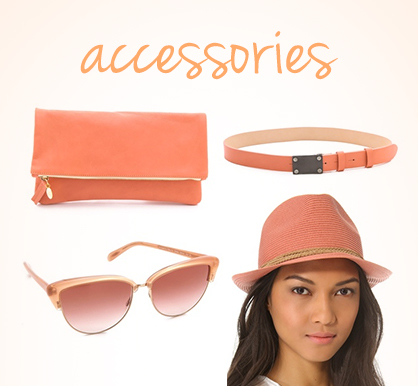 Sherbet colored accessories