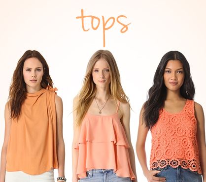 Sherbet colored tops