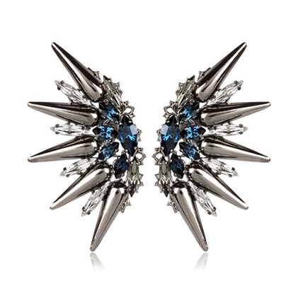 Crystal Spike Earrings