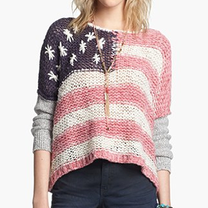 American Flag Sweater