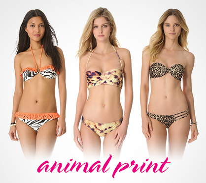 2013 Swimwear Trends Animal Prints