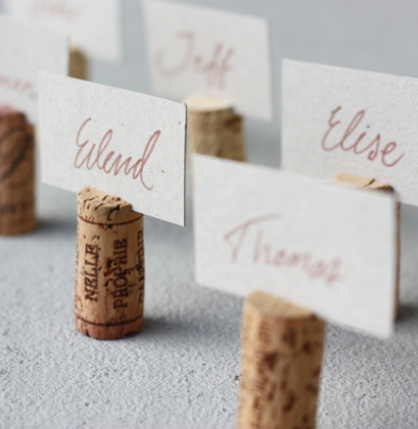 Wedding DIY Ideas: Wine Cork Name Tags
