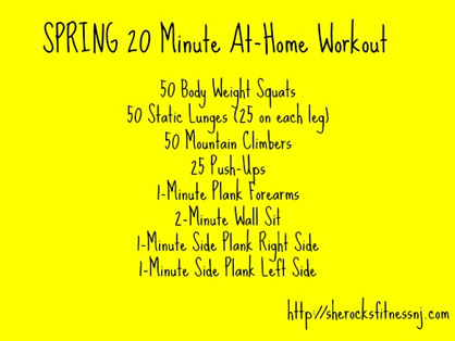 20 Minute Calorie Burning Workout