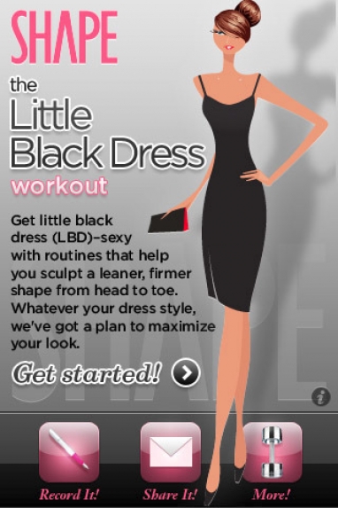 iCrave: Shape Launches “Little Black Dress”&nbsp; Fitness  App