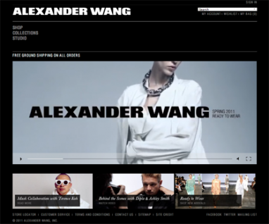 Alexander Wang launches Twitter account, new website