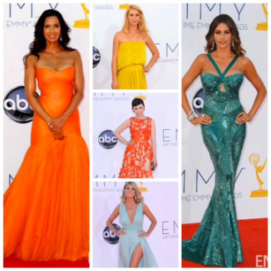 2012 Emmy Awards: bright and bold colors