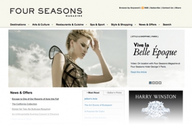 Four Seasons Hotels and Resorts Launches New Online Magazine