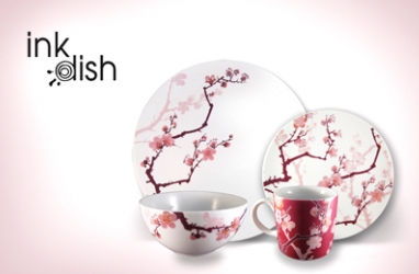 LUX Combo:&nbsp; Homeware + Tattoo Design Equals Stylish Dinnerware