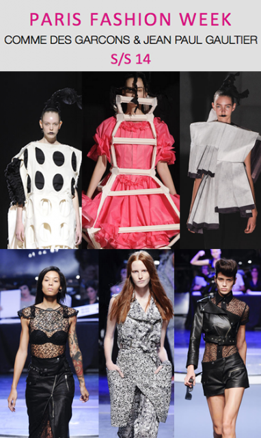 PFW S/S 14: Comme Des Garcons & Jean Paul Gaultier