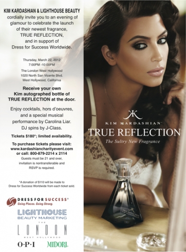 Kim Kardashian’s True Reflection launch event to benefit Dress for Success
