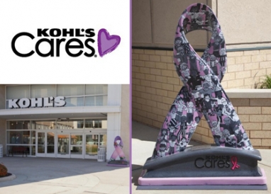 Kohl’s supports fight against breast cancer with ribbon sculpture auction