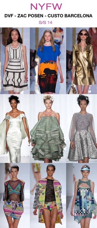 NYFW: DVF, ZAC POSEN, CUSTO BARCELONA S/S 14