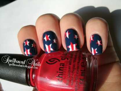 Patriotic 4th of July Nails