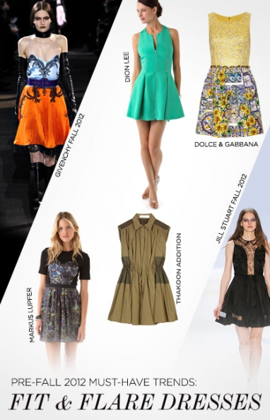 Pre-Fall 2012 trends: fit-and-flare dresses