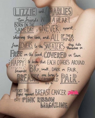 Pink Ribbon Magazine Creative Campaign for Breast Cancer Awareness