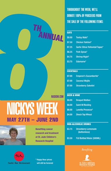RA Sushi hosts 8th Annual Nicky’s Week
