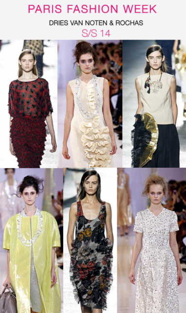PFW: Dries Van Noten and Rochas S/S 14