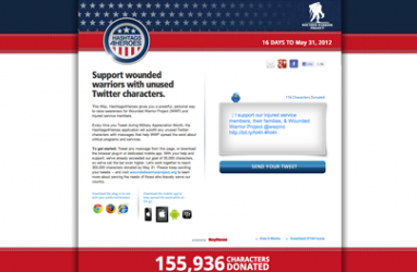 Hashtags4Heros Twitter campaign donates unused characters