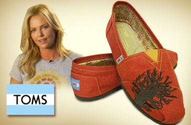 TOMS Shoes Taps Charlize Theron to Design Limited-Edition Shoe for Charity