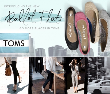 TOMS releases line of ballet flats
