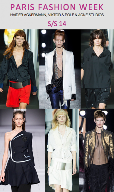 PFW: Haider Ackermann, Viktor & Rolf, Acne Studios S/S 14