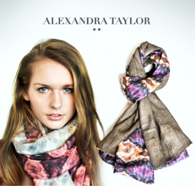 Alexandra Taylor’s charitable scarves: Look good and feel good