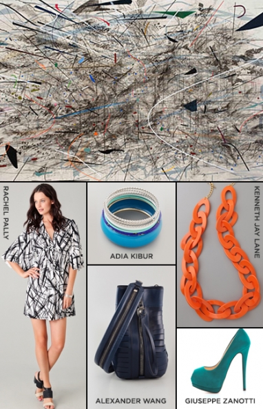 Abstraction After Warhol art inspired outfits