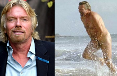 Richard Branson Snapped With A Naked Model