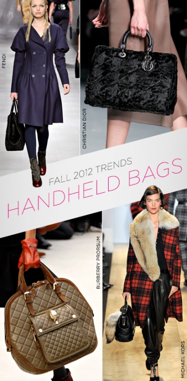 Fall 2012 trends: handheld handbags