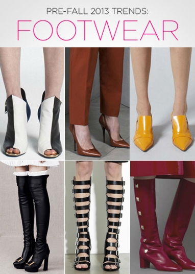 Top Pre-Fall 2013 Footwear Trends