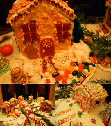LUX Party: Decorating gingerbread houses