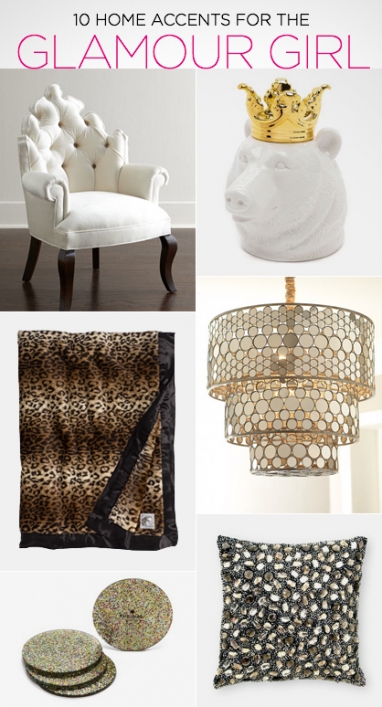 10 Home Accents for the Glamour Girl