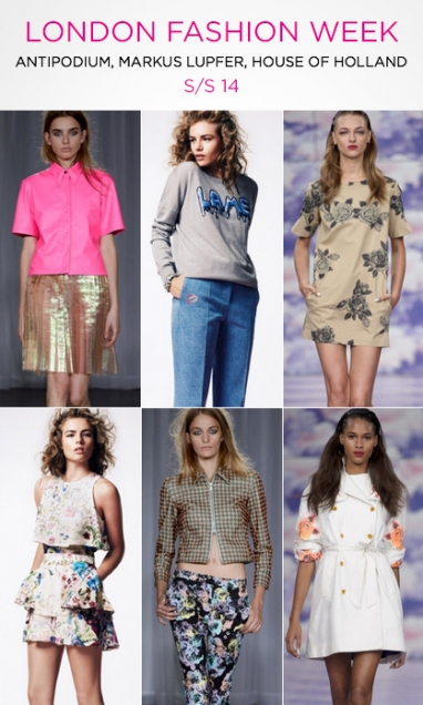 LFW: Antipodium, Markus Lupfer and House of Holland S/S 14