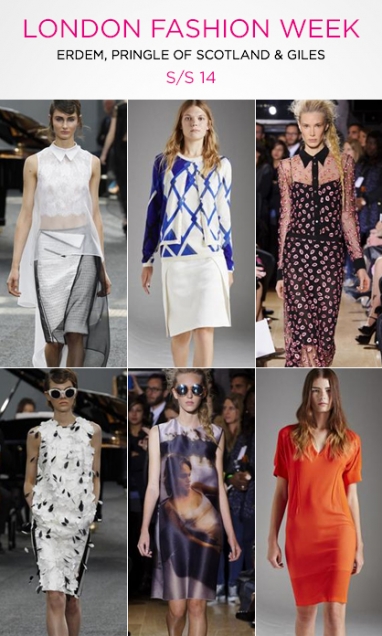 Spring 2014 LFW: Erdem, Pringle of Scotland and Giles
