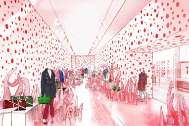 Louis Vuitton collaborates with Yayoi Kusama, opens pop-up shops